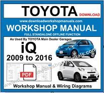 Toyota iQ Service Repair Workshop Manual